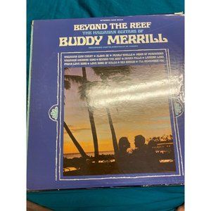 Vintage Beyond the Reef Hawaiian Guitar Buddy Merrill vinyl record